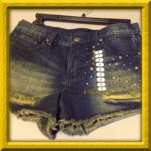 Juniors jean shorts