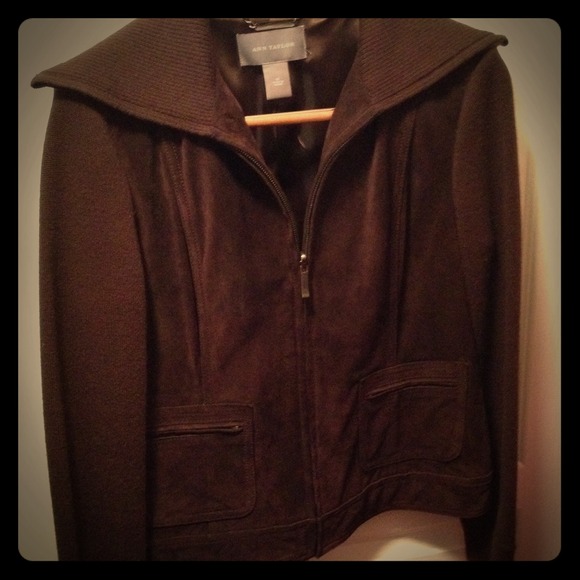 Suede and wool jacket.