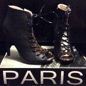 Lace Up Gladiator Booties