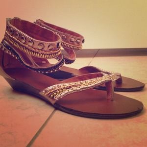 Beaded sandals