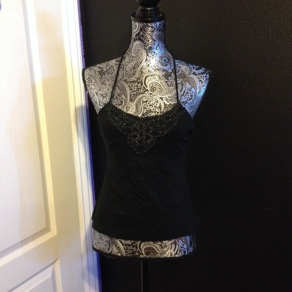 Adorable black halter top