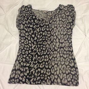 Leopard print tee