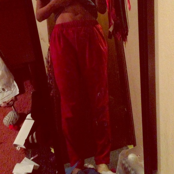 Red Harem Pants