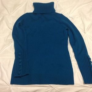 Teal turtle neck sweater