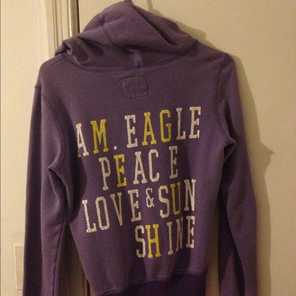 Purple American eagle hoodie - Picture 1 of 4