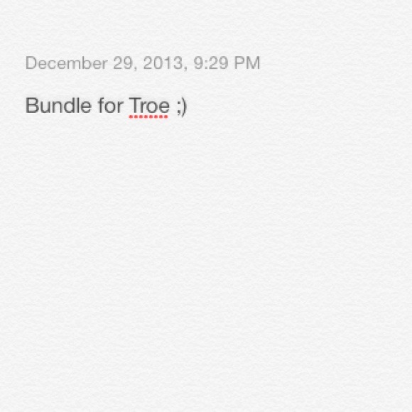 Bundle for trade