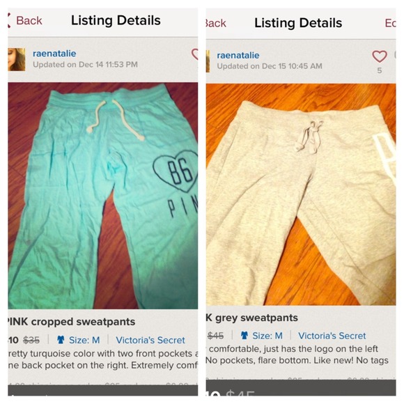 RESERVED PINK sweatpants bundle