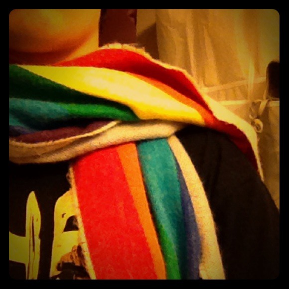 Rainbow scarf/shawl
