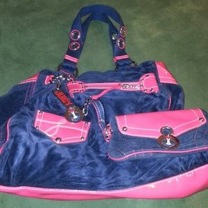 Auth Juicy Couture purse w/matching coin purse