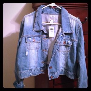 NWT Light Blue Stone washed Old Navy Jean Jacket