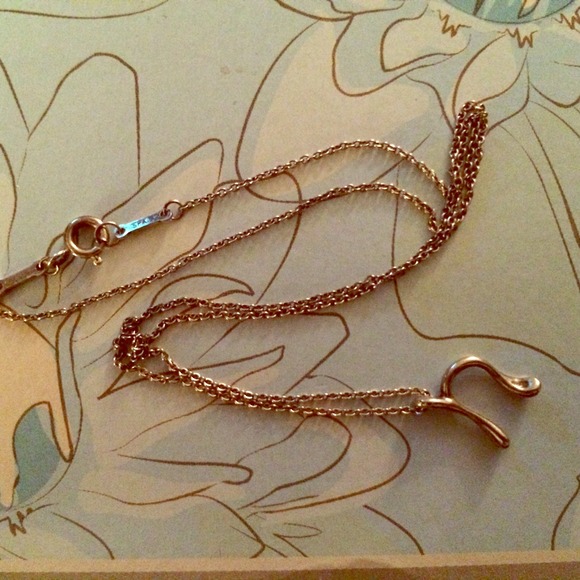 Tiffany & Co. Elsa Peretti Letter "N" Necklace
