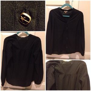 💕 everly black blouse 💕