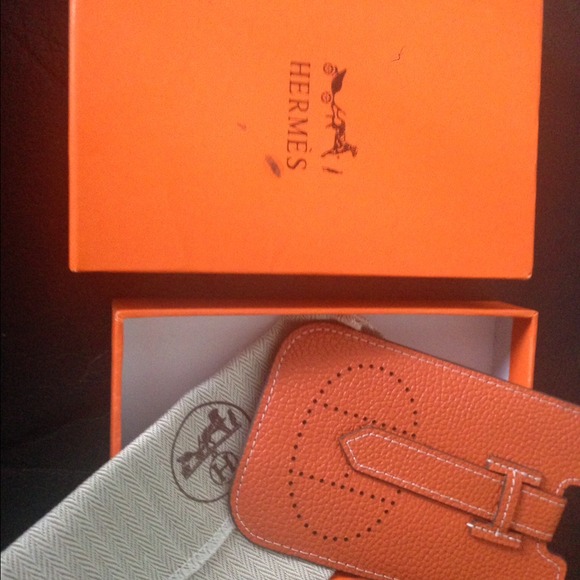 Hermes Accessories - Hermes color leather case for Apple iphone 5-6