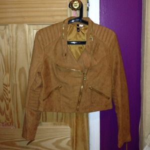 H&M Suede Moto Jacket