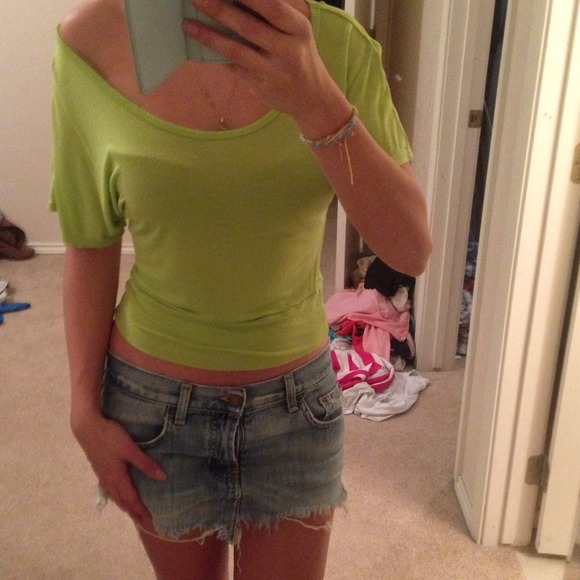 Lime green top