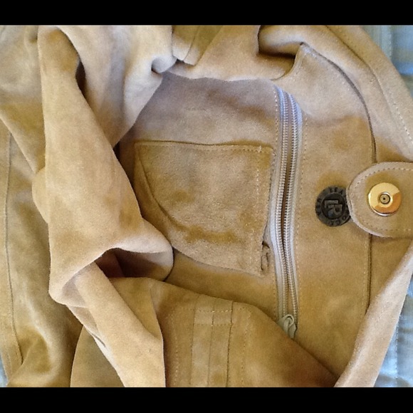 🚫HOLD🚫🐂Suede Leather Bag Made in USA! NWOT - Picture 4 of 4