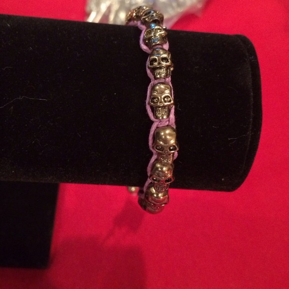 Purple skull bracelet