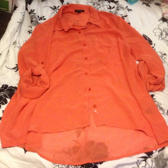 Plus size chiffon top