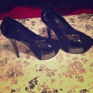 Black dollhouse heels