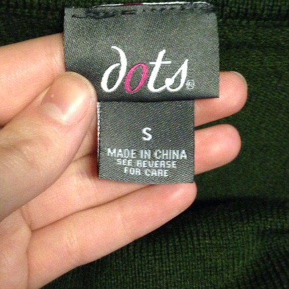 Green Dots Sweater Dress - Picture 4 of 4