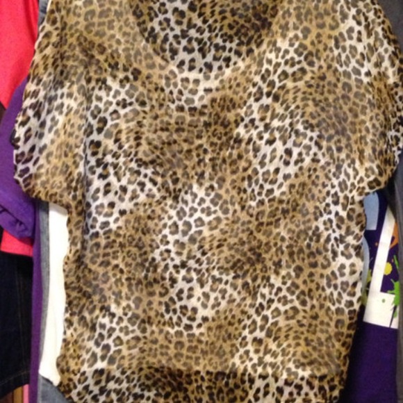 Wet Seal Cheetah Blouse - Picture 2 of 3
