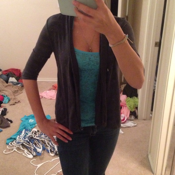 Dark grey cardi