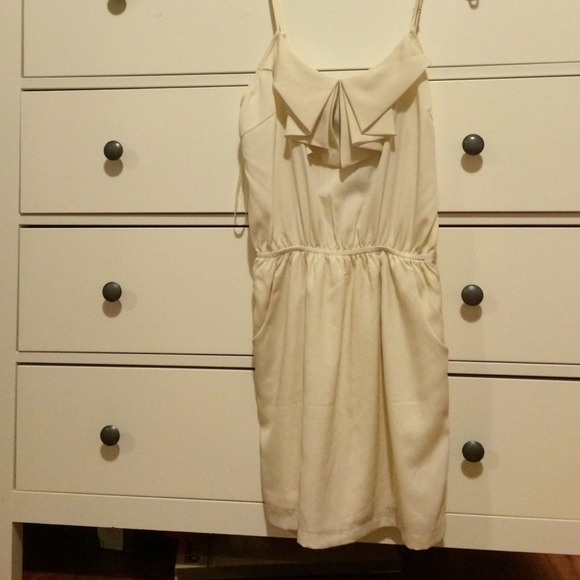 Cream silky dress