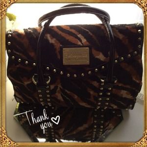 Betsey Johnson Zebra Print Purse