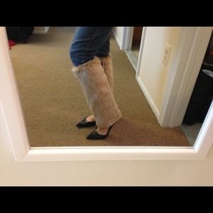 Faux fur legwarmers