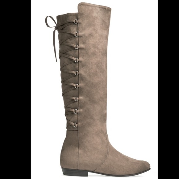 justfab Boots - 🎉Host Pick🎉Suede knee high boots and bag bundle