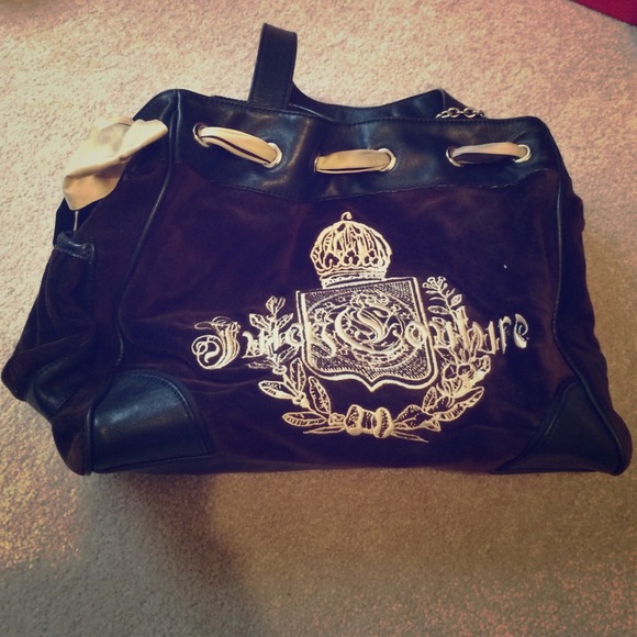 Juicy couture velour handbag