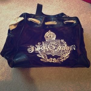 Juicy couture velour handbag