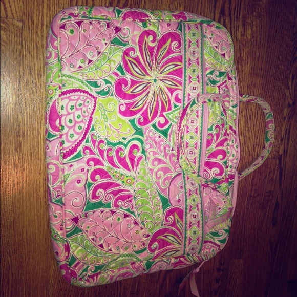 Vera Bradley laptop case w handles perfect conditn