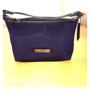 Coach! Satin mini hobo bag.