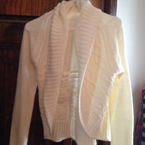 Cardigan cream knitted😝SOLD