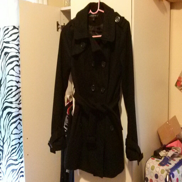 Black peacoat
