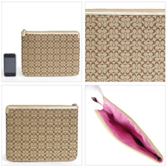 COACH Signature Tablet iPad Case Sleeve Bag - Picture 4 of 4