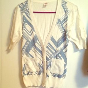 White cap sleeve sweater