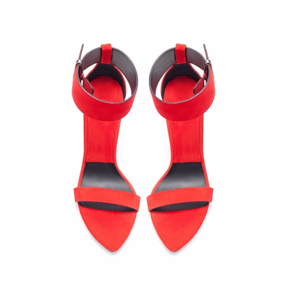 Zara Suede Leather High Heels Sandals Shoes Us7.5 - Picture 8 of 8