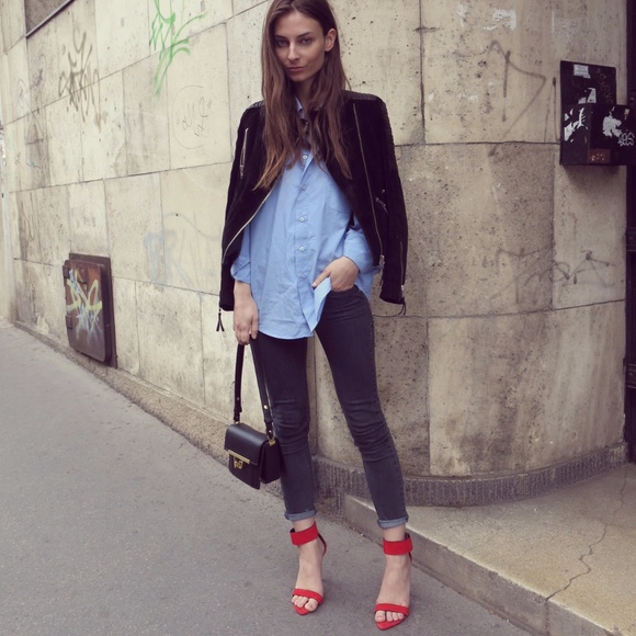 Zara Suede Leather High Heels Sandals Shoes Us7.5 - Picture 6 of 8