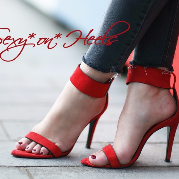 Zara Suede Leather High Heels Sandals Shoes Us7.5 - Picture 2 of 8