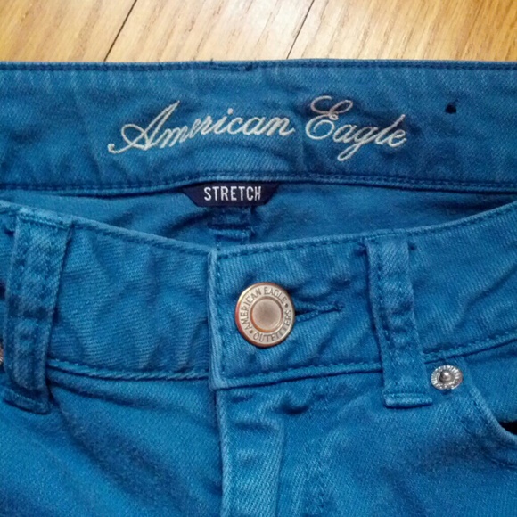 Colored Denim Midi Shorts - Picture 2 of 3