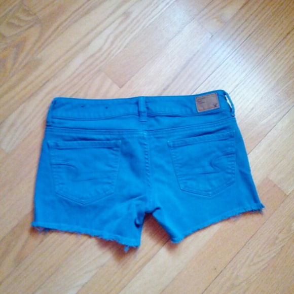 Colored Denim Midi Shorts - Picture 3 of 3