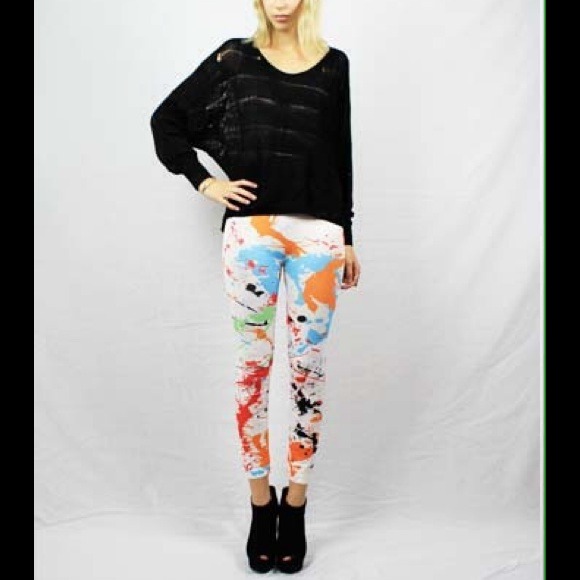 Splash painted leggings - Picture 1 of 2