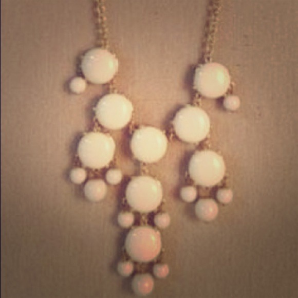 J. Crew Bubble Necklace - White