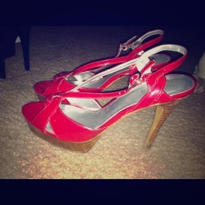 Red Guess High Heels
