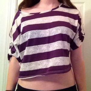 Purple lace top