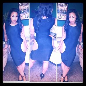 Black cut-out Dress
