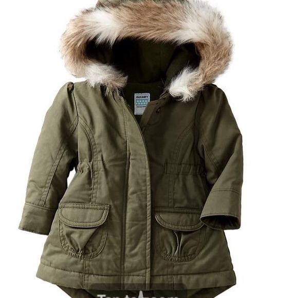 girls green parka coat