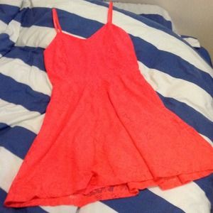 Gorgeous neon pink baby doll dress!